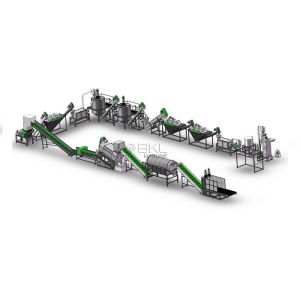 1500kgh пластиковая повторно используя линия стирки любимца стиральной машины 90KW Debaler