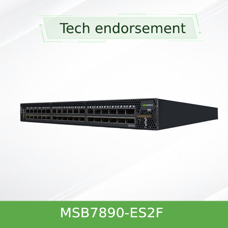 36p extérieurement a contrôlé le commutateur MSB7890-ES2F d'EDR 100Gb/S Smart Mellanox Infiniband incolmatable