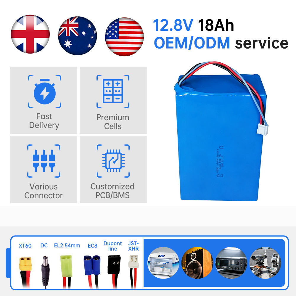 12V 18Ah High Rate Discharge LiFePO4 Power Tools Lithium Ion Batteries Pack