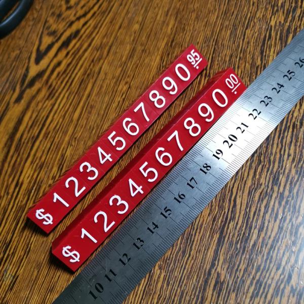 Or Argent Noir Numéro Lettre Cube Tag Holder Affichage Stand Pour Jewelry Store