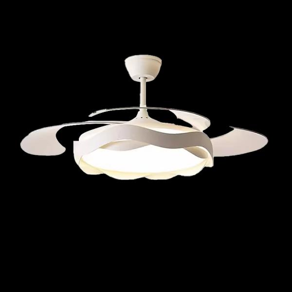 Factory wholesale  source factory  42-Inch High-End Ceiling Fan with Mute Light Simple Short ABS Blades Remote Control and DC Power Source