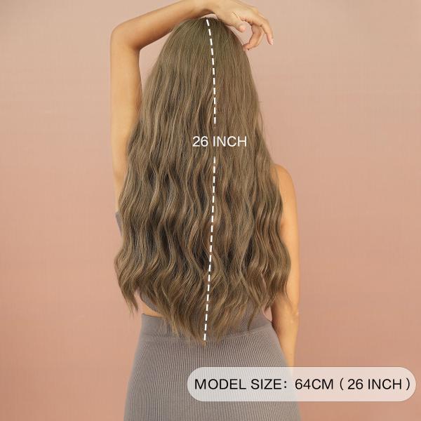 Fashion Long Body Wave Hair Blonde Synthetic Wigs For Women