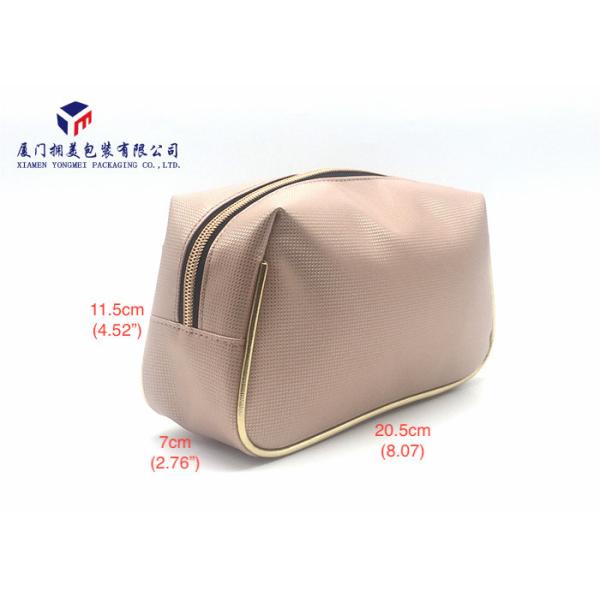 Leather Cosmetic Bag Tropizoid Shape Personalised Lady Makeup Bag Light Weight