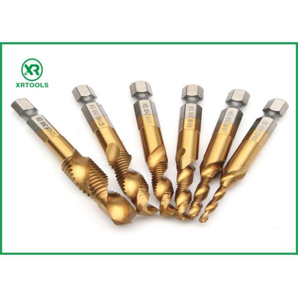 6Pcs Machine Use HSS Combination Drill And Taps Set ,Hss Machine Taps And Drill Sets