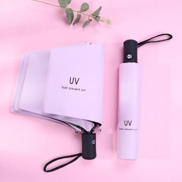 Anti-UV Protection 3-Fold Automatic Open Umbrella in Customized Color for Any Weather