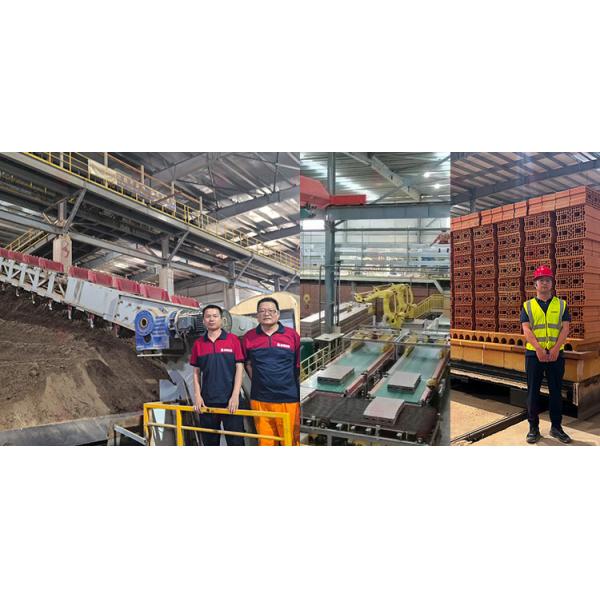 Máquinas de ladrillo fabricadas en China exportadas a Irak - 750TPD de capacidad garantizada