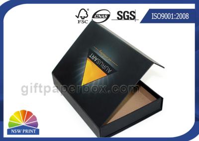 Matte Black Hinged Lid Gift Box Paper Packaging Box Customized Glossy