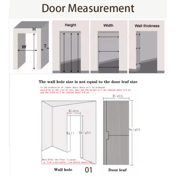 Prehung WPC Shaker Door Exterior Flush Front Entrance Bedroom Other Interior Single Slab Wood Doors Design With Smart Lock