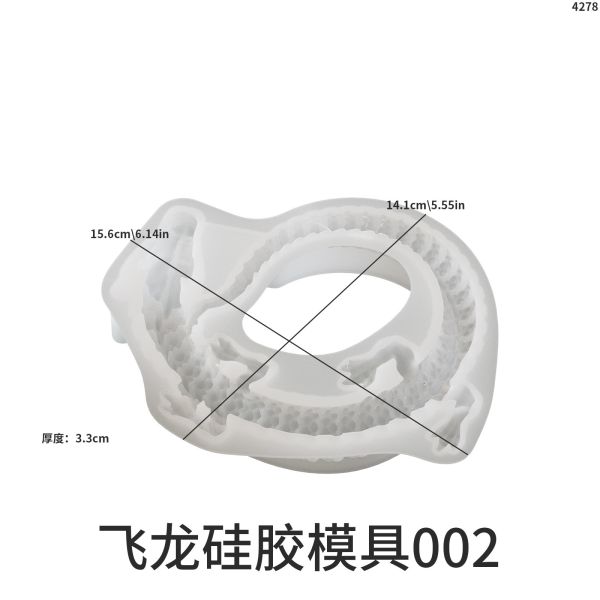 DIY Crystal Dropping Gel Mirror Crystal Dragon Joint Dragon Crystal Cluster Dragon Flying Dragon Wings Dragon Silicone Mold