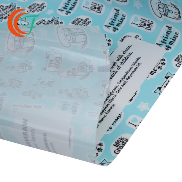 Изготовленное на заказ печатая PE ЛЮБИМЦА фильма любимца упаковывая прокатало кота собаки животных любимец влажный обтирает