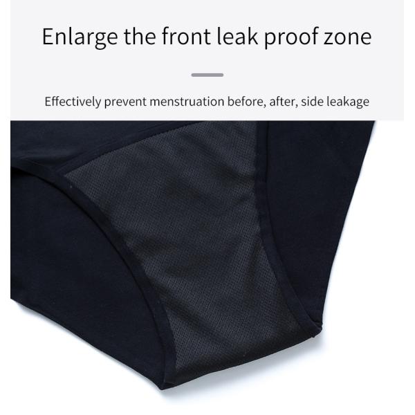 Four Layer Period Panties Underwear Polyester Seamless Mid Waist Plus Size Underwear