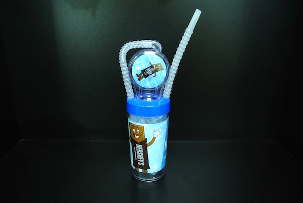 8.5 Inch Blue Cartoon Character Water Bottle For Children Various Color / Size