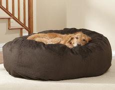 Round Winter / Summer Waterproof Memory Foam Dog Bed With Inner Cover 12lbs Weight