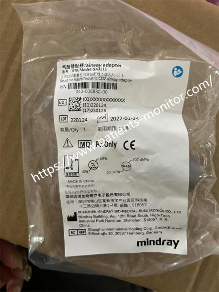 Mindray réutilisable pour adulte Adaptateur respiratoire de CO2 pédiatrique néonatal GA3212 PN 040-006830-00