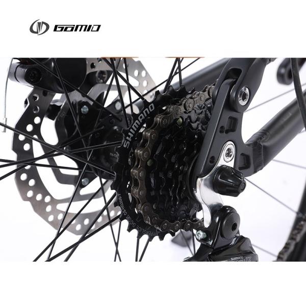 Full Suspension Mountain Bike SHIMANO Gear Cycle Soft Tail Mountainbike OEM Bicicletas Custom Bicycle with Ordinary Pedal