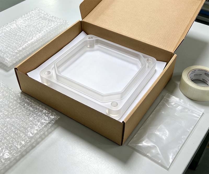 Custom CNC Machined Frosted Acrylic Enclosure with Precision Mounting Holes for OEM PMMA Housing