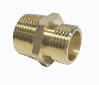 O encaixe de tubulação de bronze da linha 1/2NPT do NPT X do homem 3/8 encanta o padrão do ANSI do bocal JIS da tubulação
