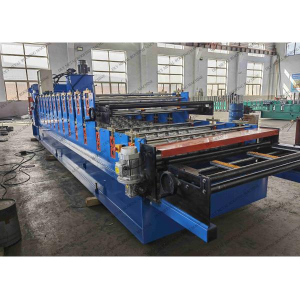 3p 7.5kw 1250mm Double Layer Forming Machine Corrugated Sheet Metal Roof Making