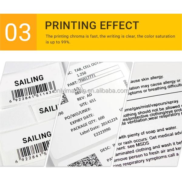 Colorful Thermal Transfer Jumbo Roll Wax Ribbon Resin Ribbon for Label Sticker Printer