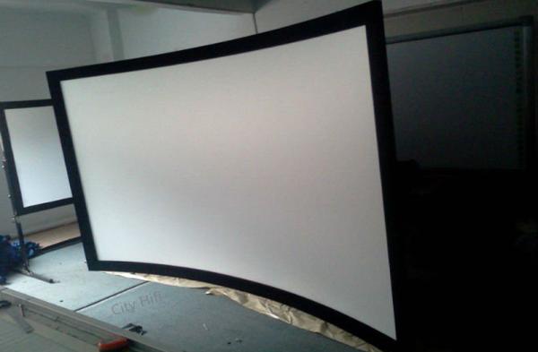 Quality Assurance Cinema Projector Screens 100 Inch DIY Curved Fixed Frame Wall Mounted