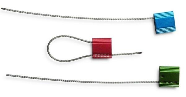 Sceau de sécurité pour conteneur en câble d'acier non préformé galvanisé 1,8x300mm