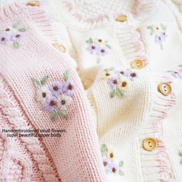 2023 spring and autumn hot sale sweet and lovely solid girls knitted sweater cardigans