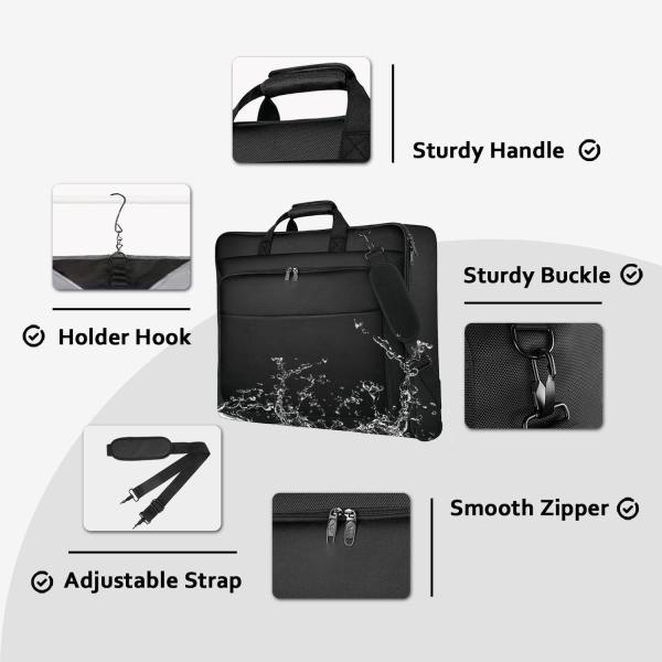 Wrinkle Free Large Capactity Carry On Luggage Bag Waterproof Hanging Suit Case