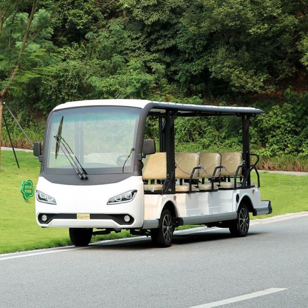 Fashion 14 Person Electric Sightseeing Bus , Max forward speed 45km/h