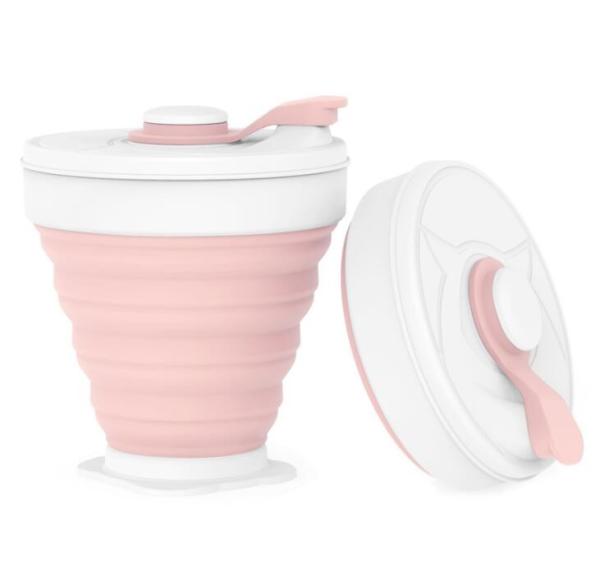 Travel Silicone Collapsible Coffee Cup Food Grade Material For Camping Hiking