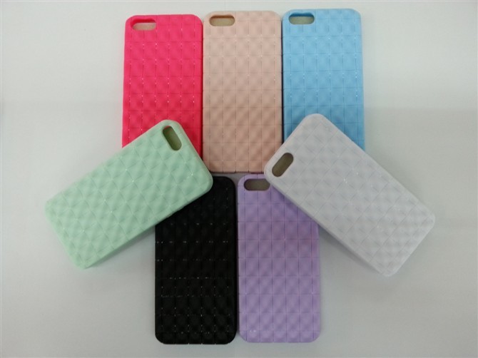 Multicolored Square PC Iphone 5 Phone Case , Cool Cell Phone Cases