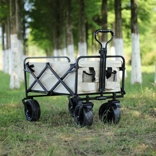Roll Container Heavy Duty Wheel Outdoor Folding Wagon Cart for Camping and Travelling