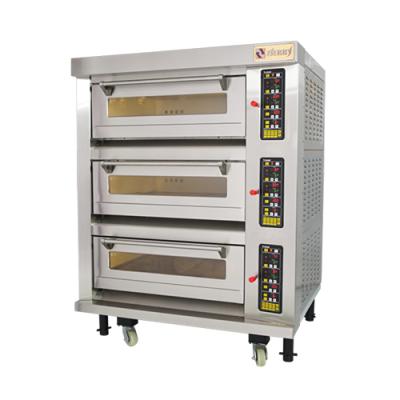 3 Deck Electric Baking Machine 6 Tray Commercial Electric Baking Oven