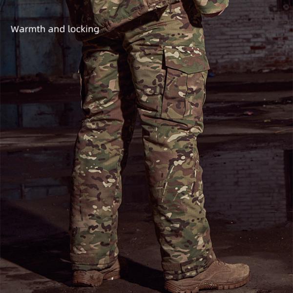 Heat Reflective Cotton Russian Camouflage Padded Tactical Pants Warm And Cold