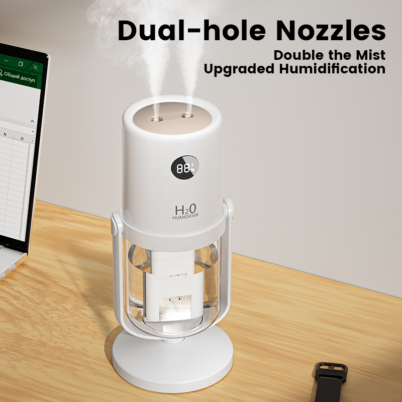 Wholesale Cool Mist 1200mah Battery USB Rechargeable Portable Digital Display Mini Ultrasonic Electric Air Humidifier with UV