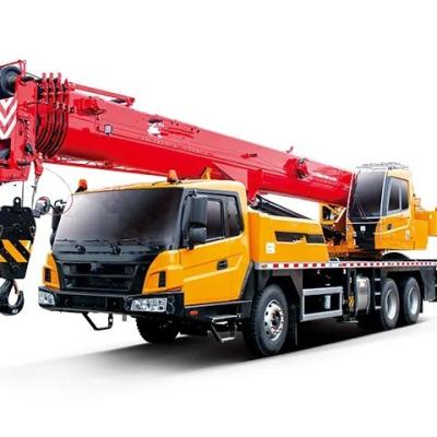 Equipamento de construção de guindastes móveis de caminhões de 25 toneladas com capacidade de tanque de combustível de 400-500L