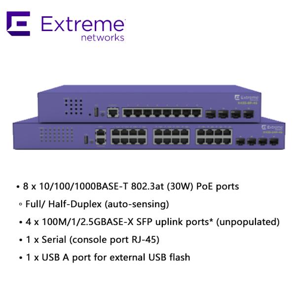 Commutateur réseau Mellanox haute performance Extreme X435-8p-4s Commutateur réseau pour une connectivité rapide