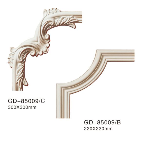 GD-85009 Eco-Friendly Urethane Foam Panel Moisture-Proof Indoor Decorative Corner Molding For Home Office