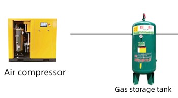 10hp 7.5Kw дизельный вращающийся винтовой воздушный компрессор с насосами резервуар для промышленного