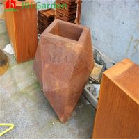 1500*500*600mm Flower Pot Outdoor Garden Metal Ornaments Corten Steel Rectangular Planter pots