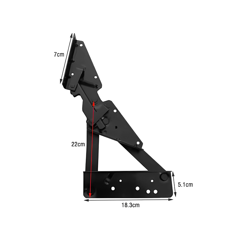 Multifunctional Sofa Hinge Fittings Heavy-Duty Solid Iron Adjustable Backrest Folding Sofa Bed Mechanism