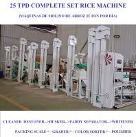 Máquina de Ton Per Day Rice Mill del consumo de energía baja 25 completamente automática