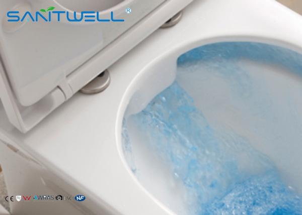 Toalete de duas partes fixado na parede cerâmico do WC com padrão australiano