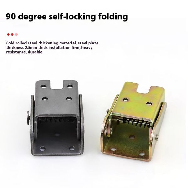 Furniture Connection Accessories 90-degree Self-locking Bracket Table Leg Folding Hinge Lock Extension Bracket