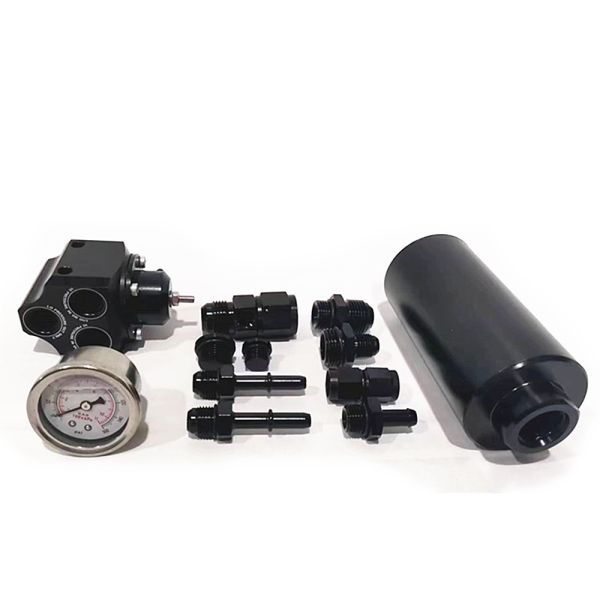 Aluminum Alloy Black Fuel Filter and Fuel Pressure Regulating Valve for BMW E46 M3