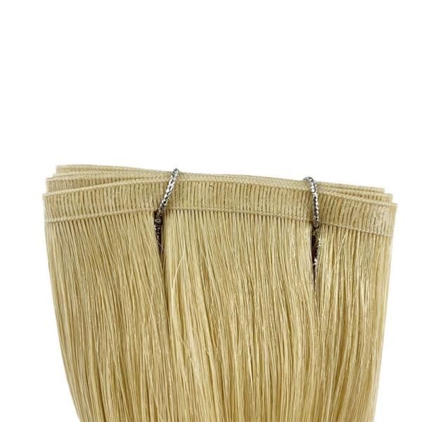 Hand-Tied Wefts Invisible Flat Weft Weave Human Hair Extensions Vendors with Shipping