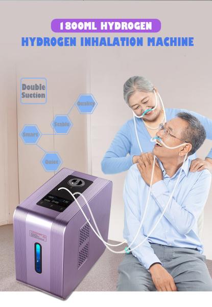Dispositif intelligent d'inhalation d'hydrogène de 1800 ml/min avec revêtement en platine