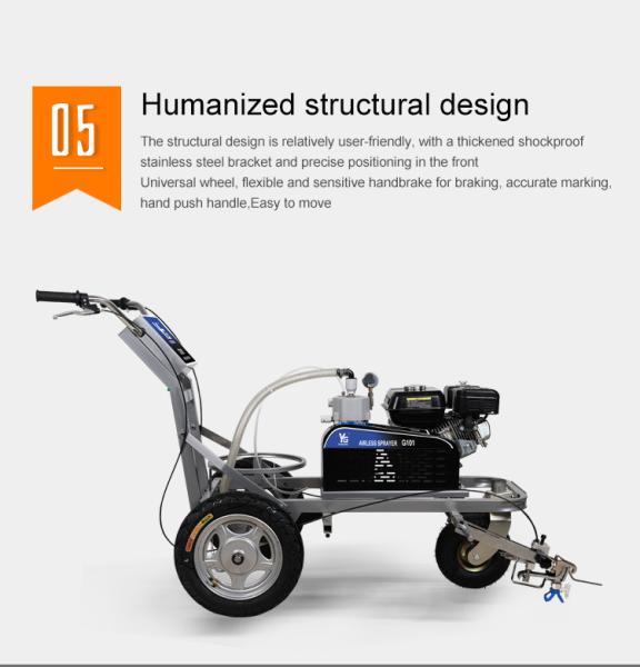 ISO Road Marking Machine Cold Paint Line Driver Traffic Line Paint Machine