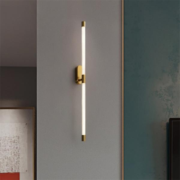 Modern Geometric Lines Wall Lights Bedside Living Room Background Wall Luxury Gold Wall Lights(WH-OR-262)