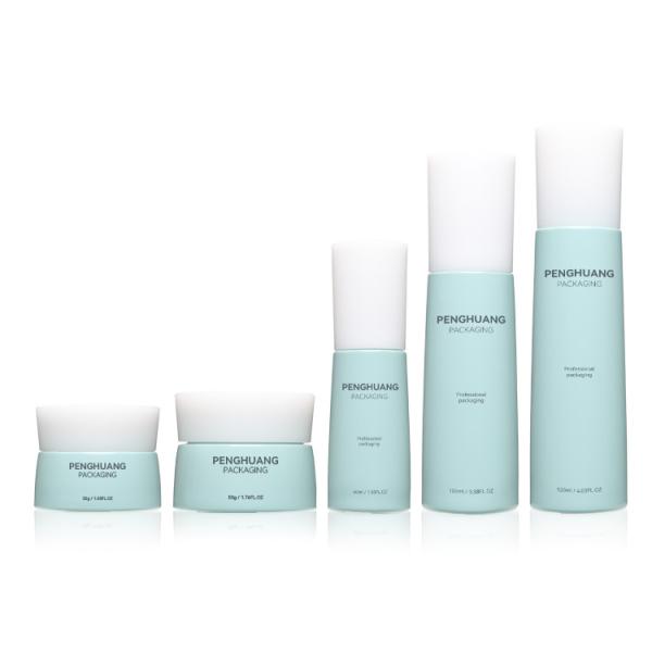 бутылка лосьона тонера градиента 120ml установила изготовленный на заказ белый косметический опарник