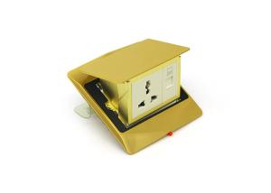 Watertight Floor Mounted Plug Sockets Concrete Flooring Mounted With Network
